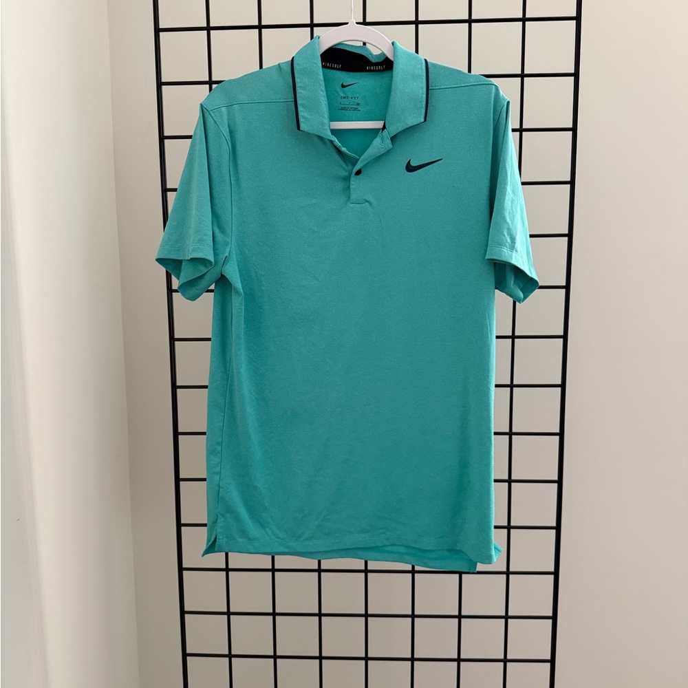 Nike Men's Teal Polo Shirt